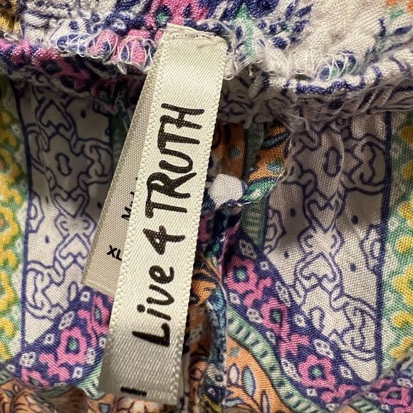 Live 4 Truth boho high side slit skirt with drawstring waist size XL - Picture 8 of 9